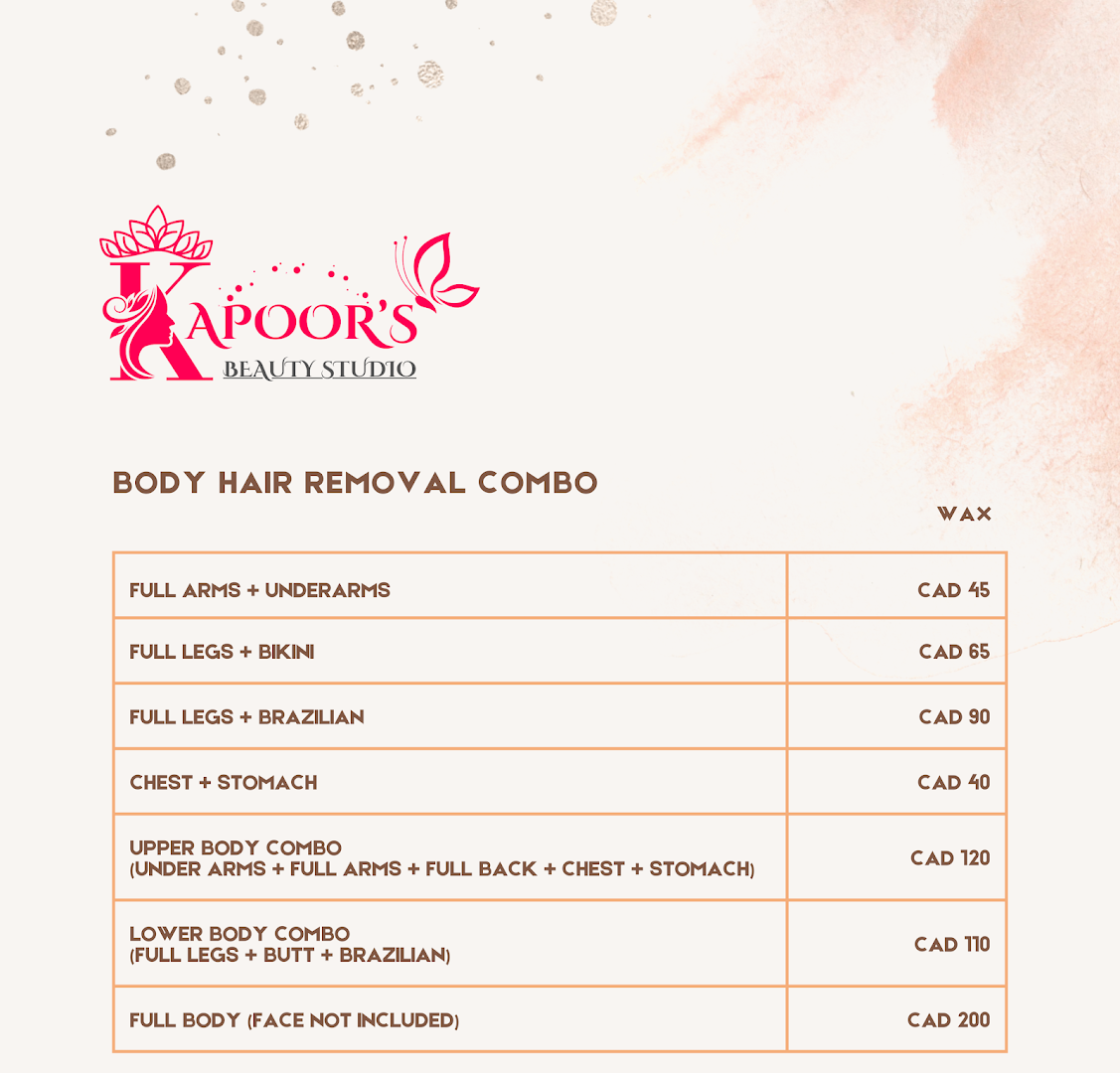 Kapoor's Beauty Studio website